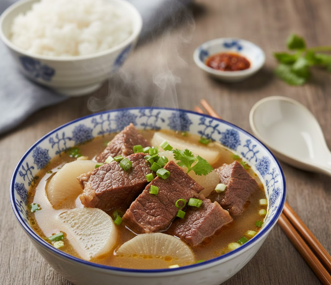 《清汤萝卜牛...